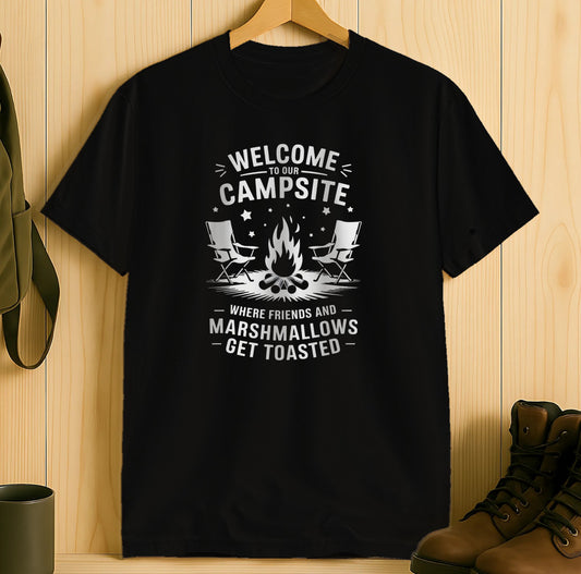 Welcome to Our Campsite Marshmallows Get Toasted product type