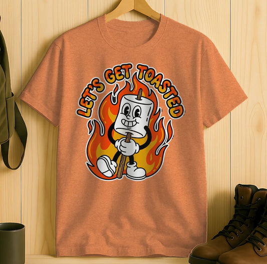 Let's Get Toasted Marshmallow Graphic T-Shirt
