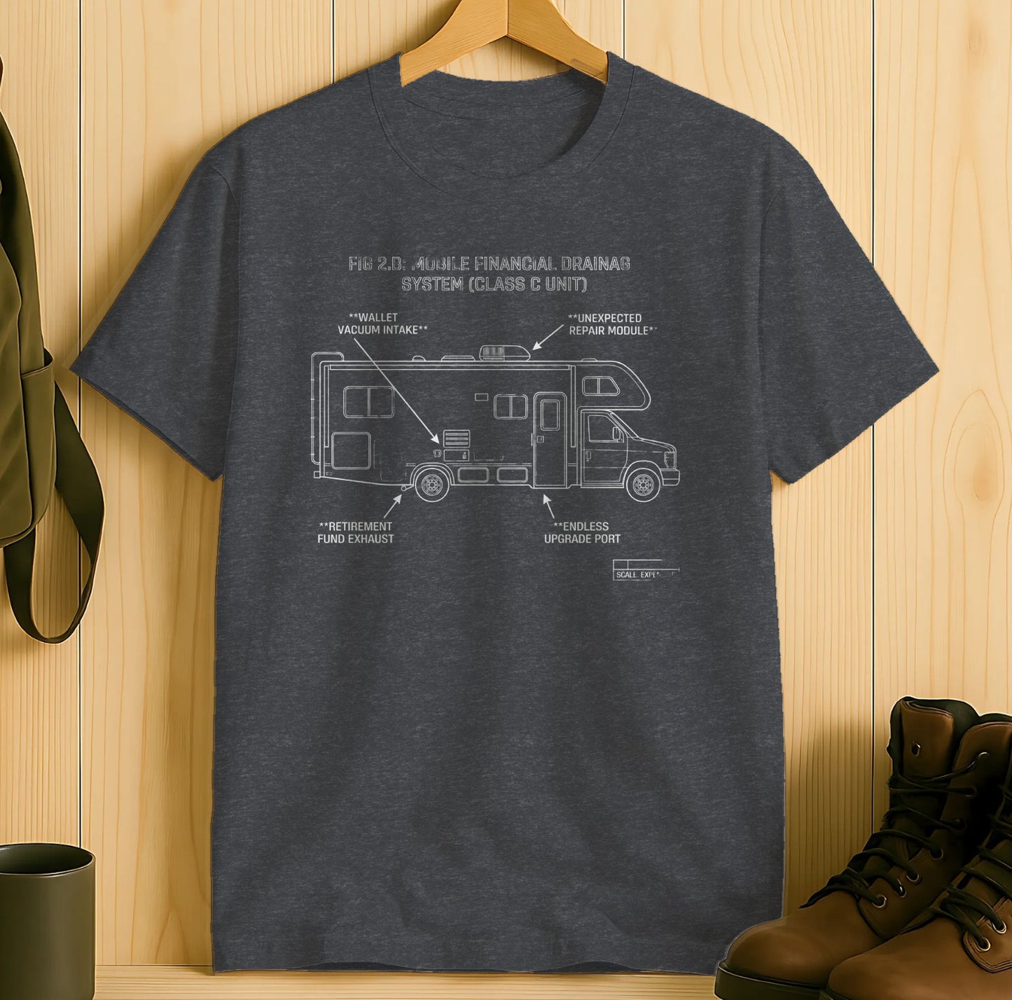 RV Financial Drainage System Diagram T-shirt