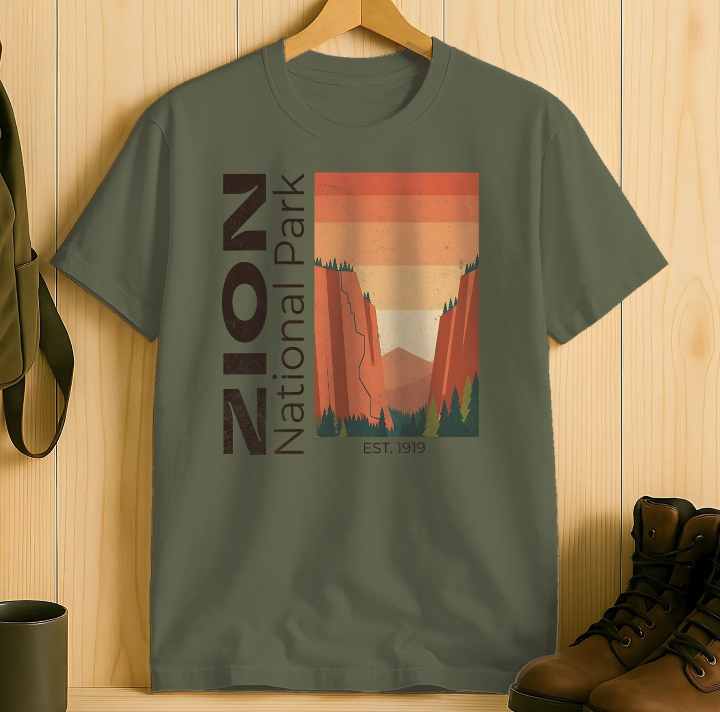 Zion National Park Est. 1919 Scenic Graphic T-shirt