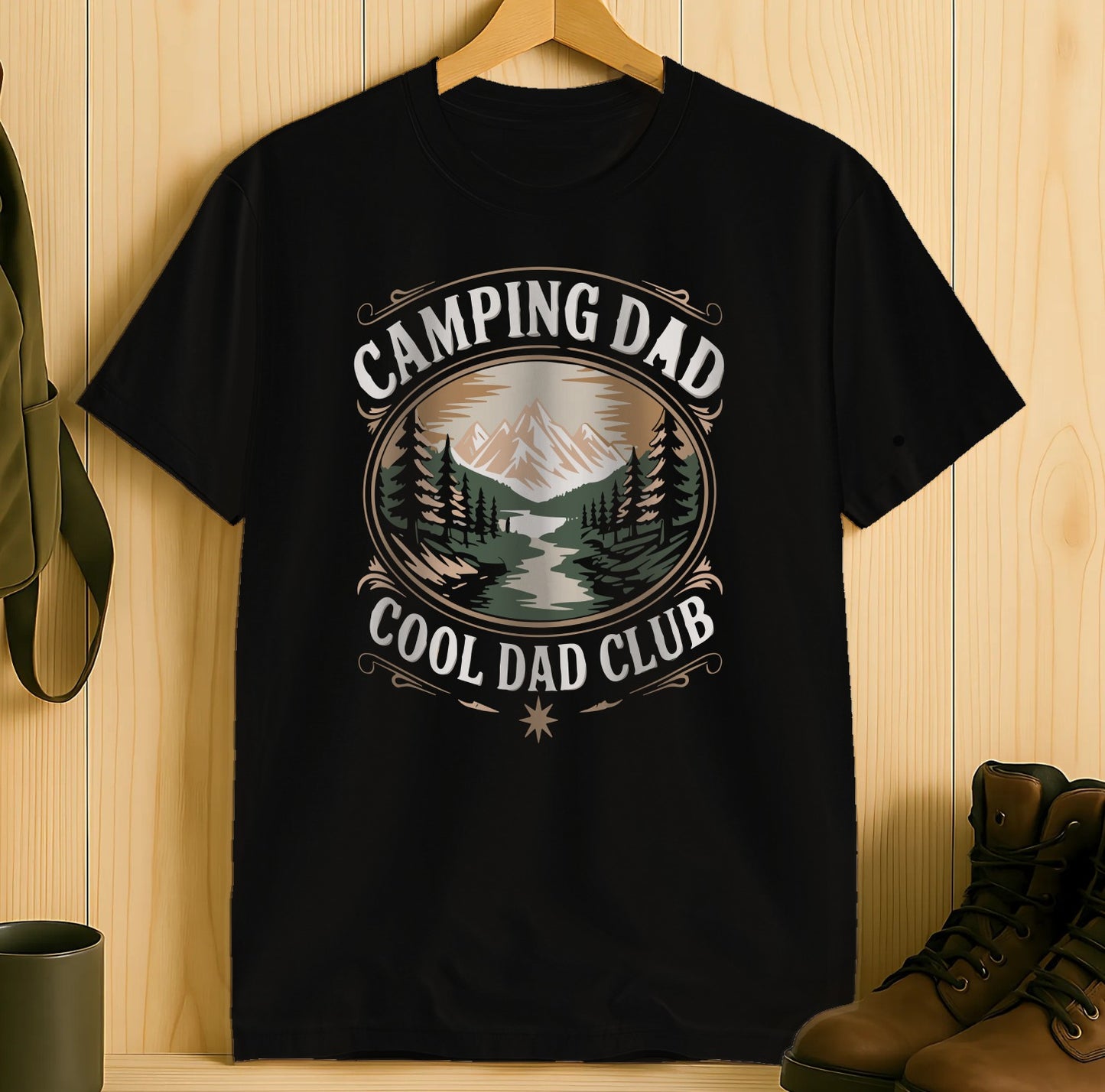 Camping Dad Cool Dad Club T-shirt product