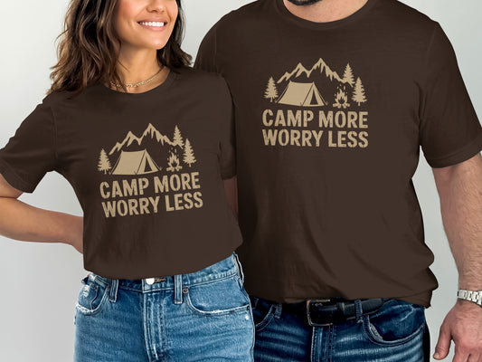 Camp More Worry Less Camping Shirt product type