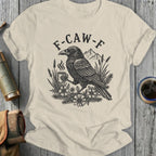 F-CAW-F Raven Drinking Coffee Graphic T-Shirt