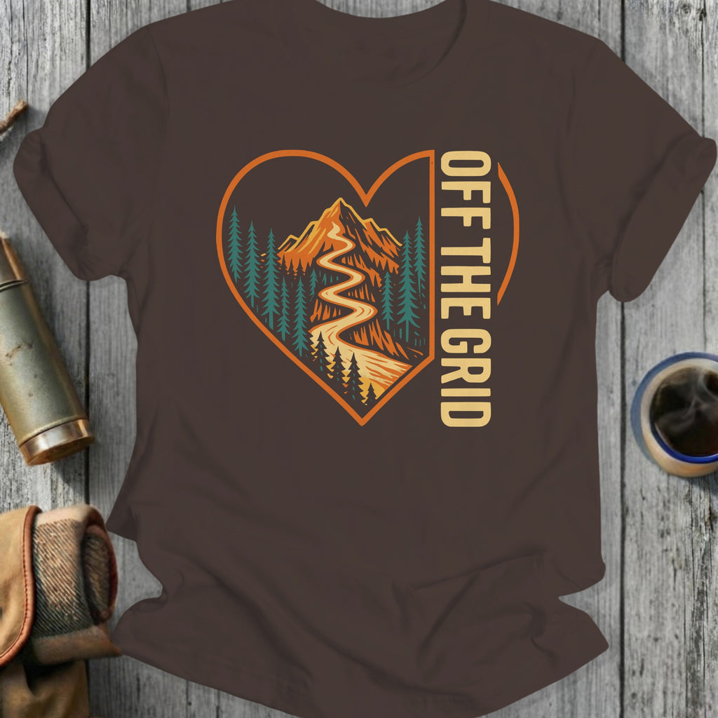 Off The Grid Heart Mountain Outdoor Adventure Shirt