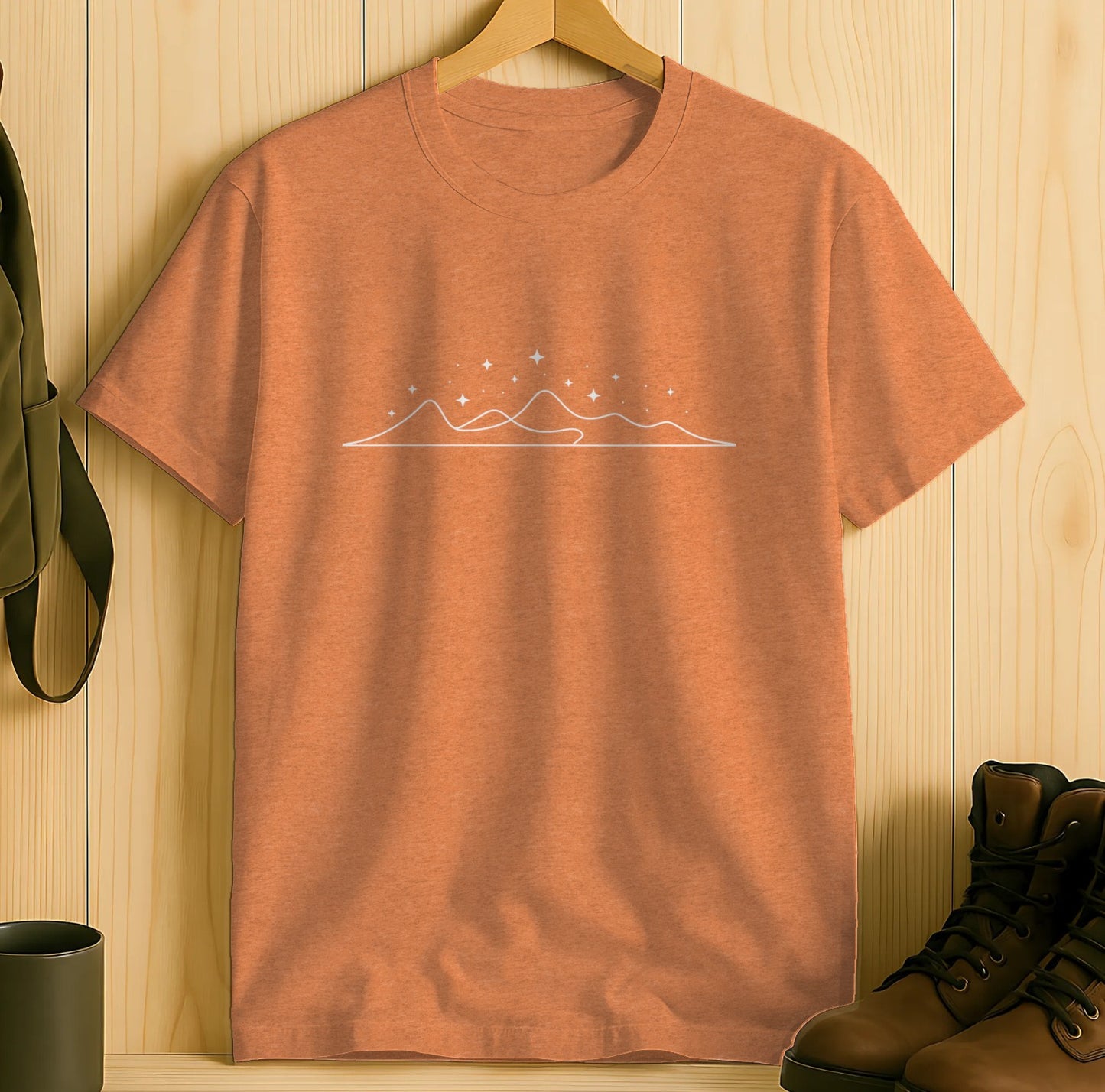 Starry Mountain Graphic T-Shirt Casual Wear product