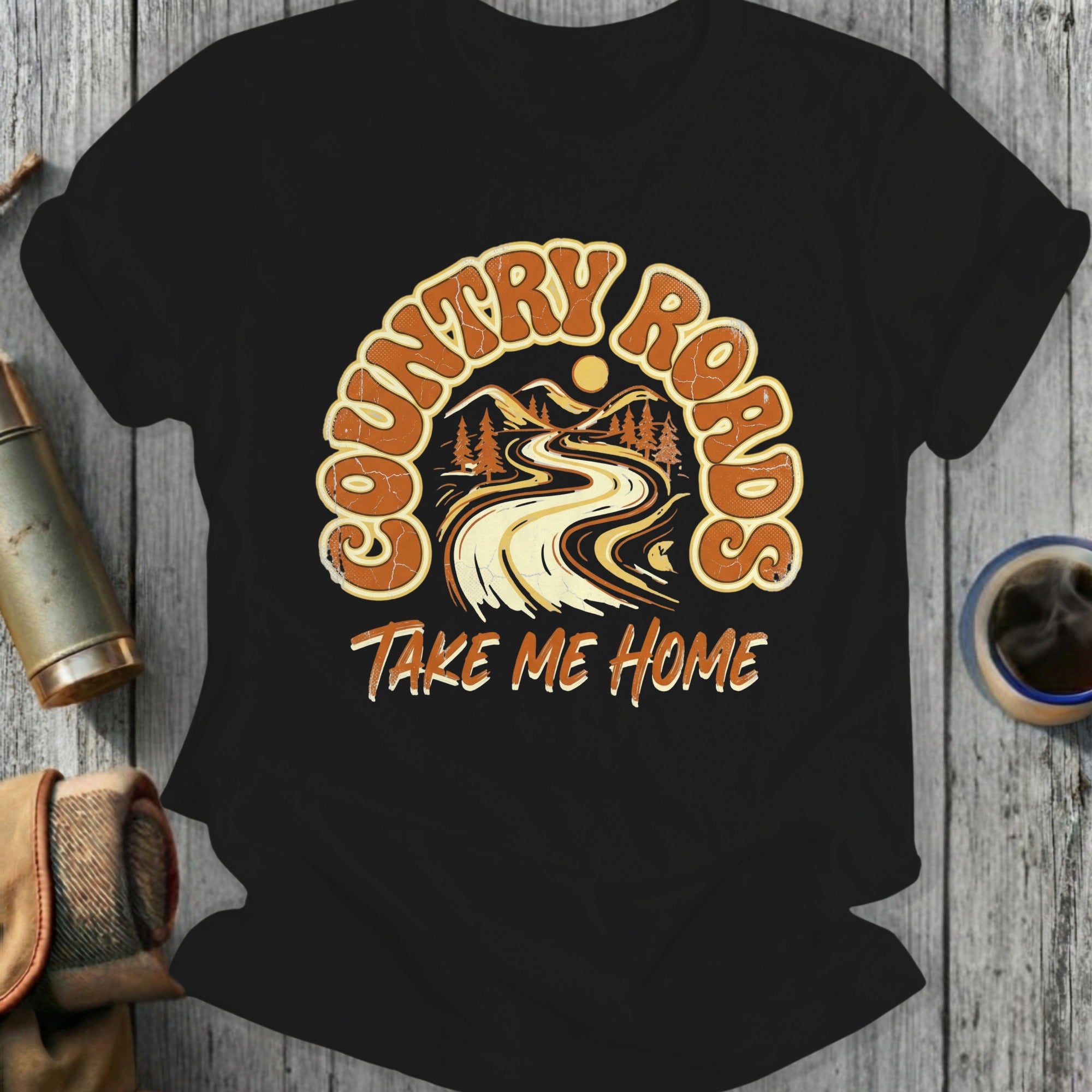 Country Roads Take Me Home Graphic T-Shirt