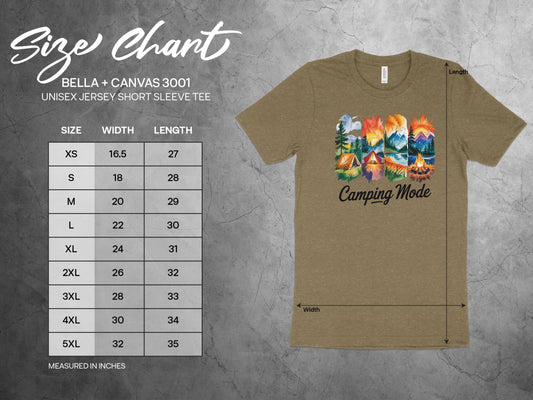 Scenic Camping Design Short Sleeve Tee product type