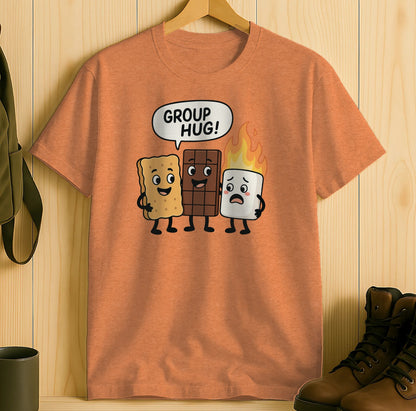 Group Hug Cartoon Characters Fun T-shirt product type