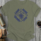 Camp More Worry Less Compass Design Shirt