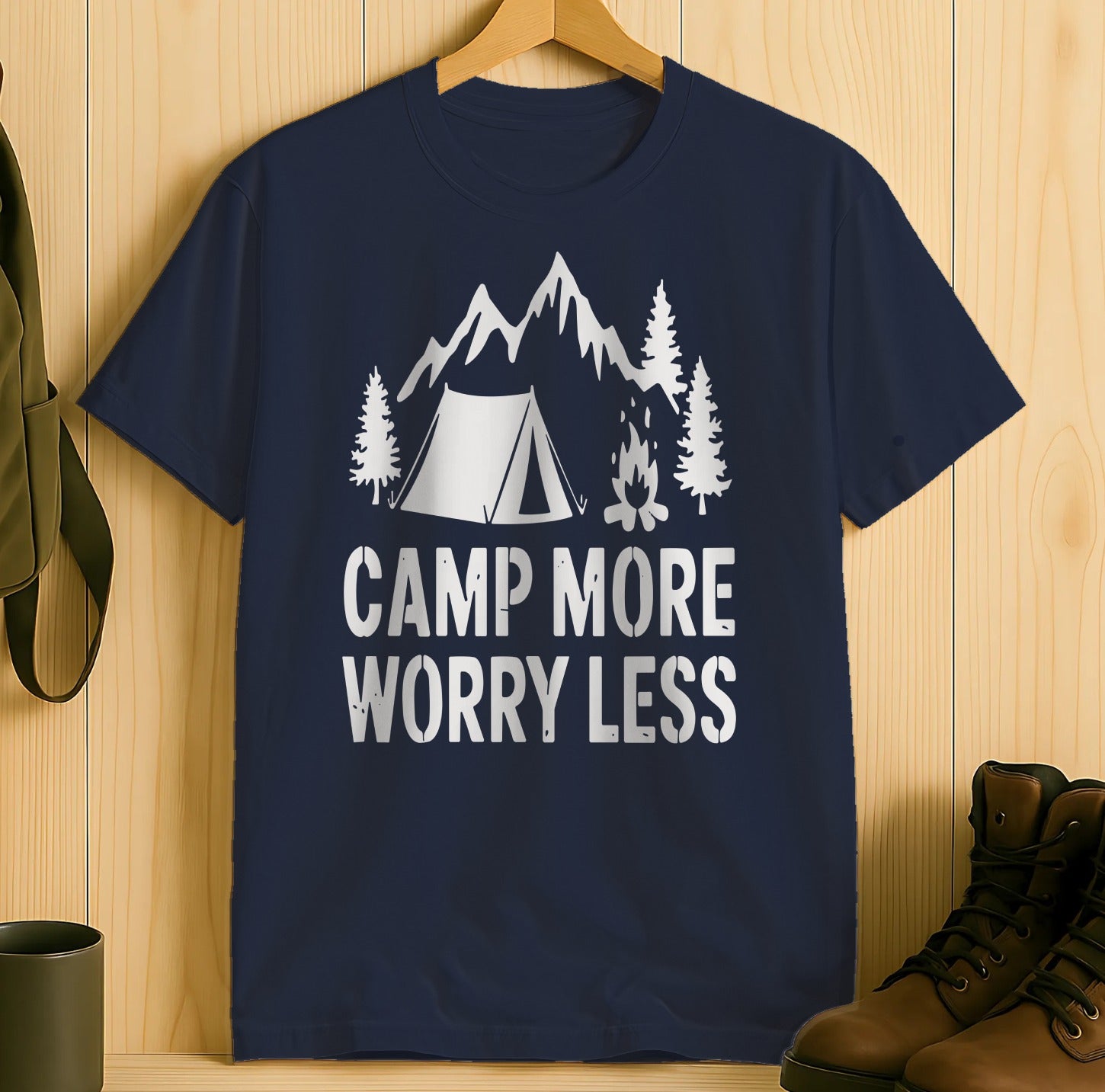 Camp More Worry Less Comfortable Shirt product