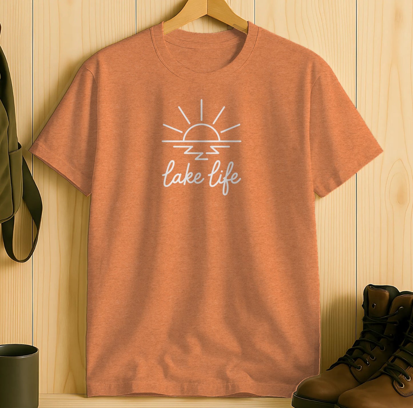 Lake Life Sunset Graphic Tee Casual T-shirt product type