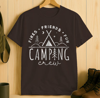 Camping Crew Fires Friends Fun T-Shirt product type