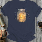Firefly Jar Illustration Light Up Blue T-Shirt