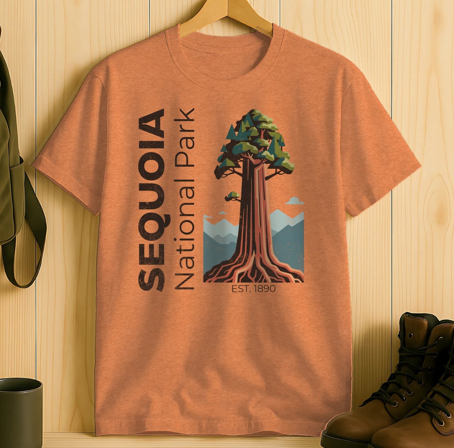 Sequoia National Park EST. 1890 design t-shirt product