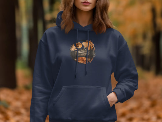 Vintage Forest Design Hoodie for Cozy Comfort product type