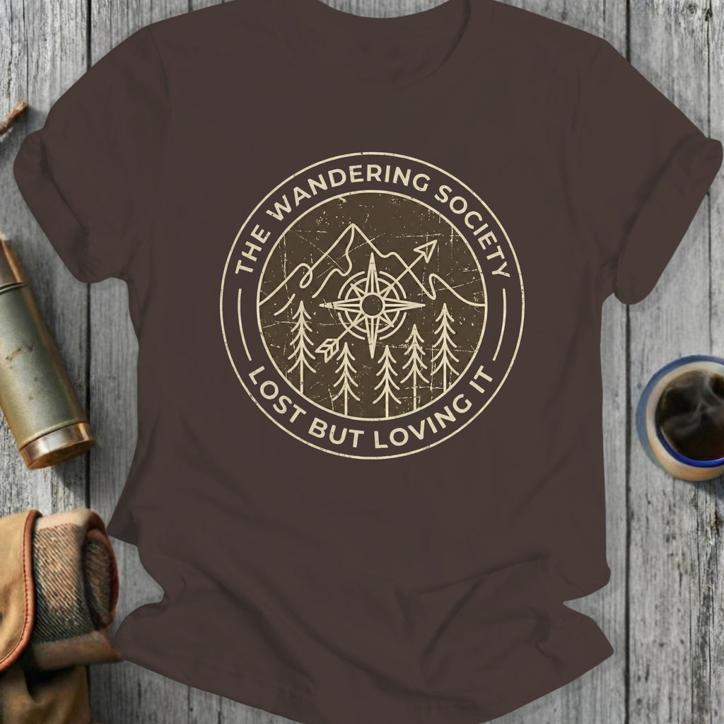 The Wandering Society Lost But Loving It T-shirt