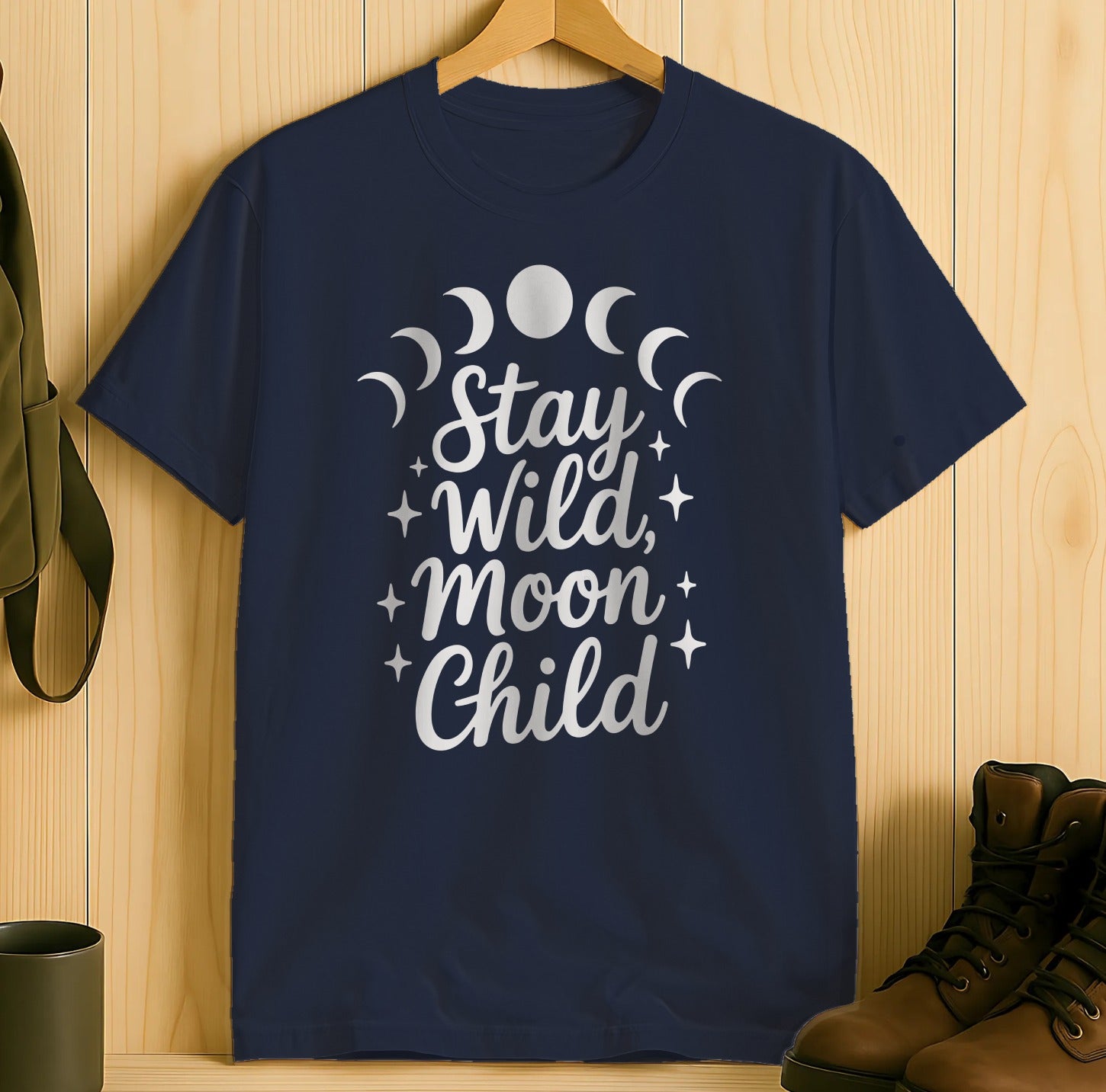 Stay Wild Moon Child Graphic Tee Shirt product type