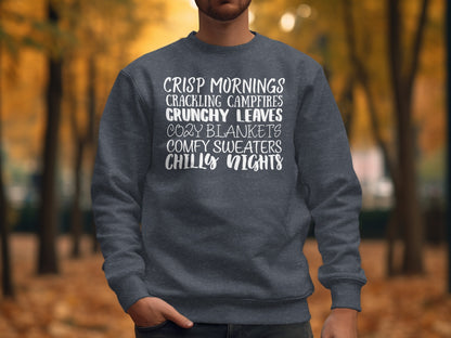 Cozy Fall Season Sweatshirt with Fun Quote product