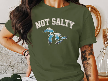 Not Salty Graphic T-Shirt Casual Wear Product