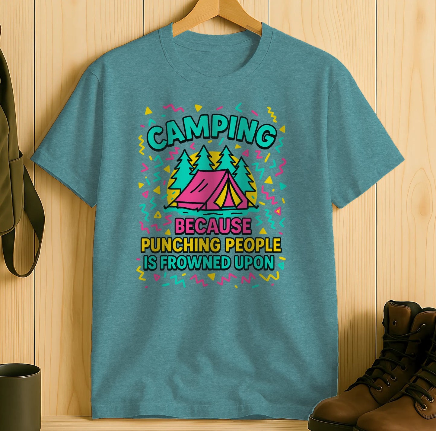 Camping Because Punching People is Frowned Upon product