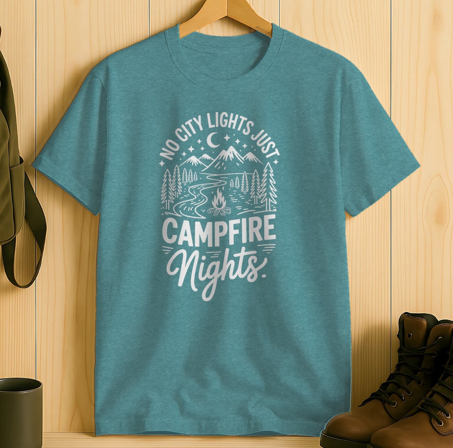 No City Lights Just Campfire Nights T-shirt product