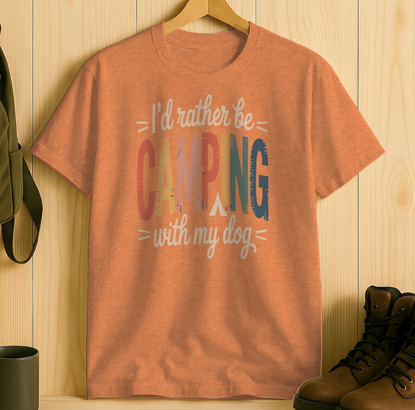 I'd Rather Be Camping With My Dog t-shirt product type