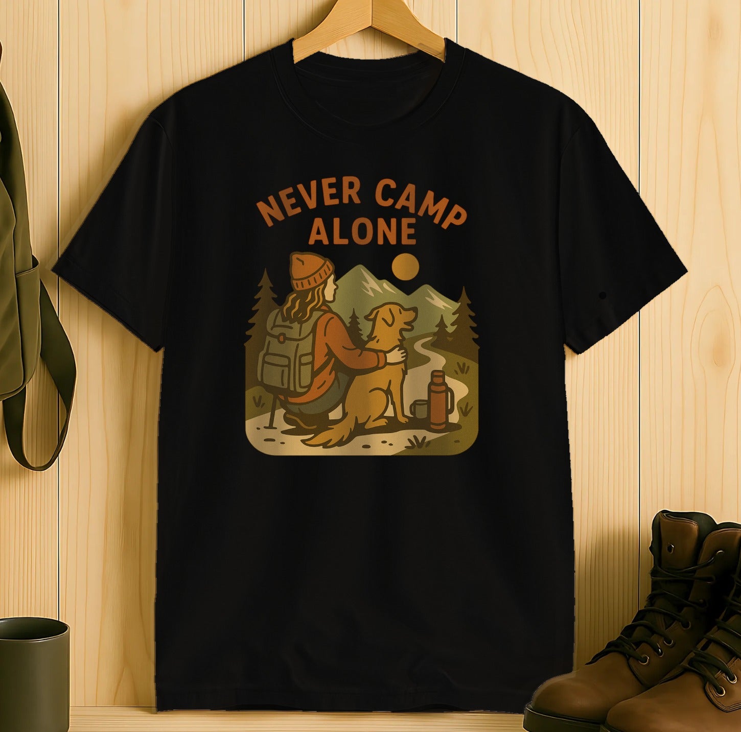 Never Camp Alone Graphic T-Shirt product type